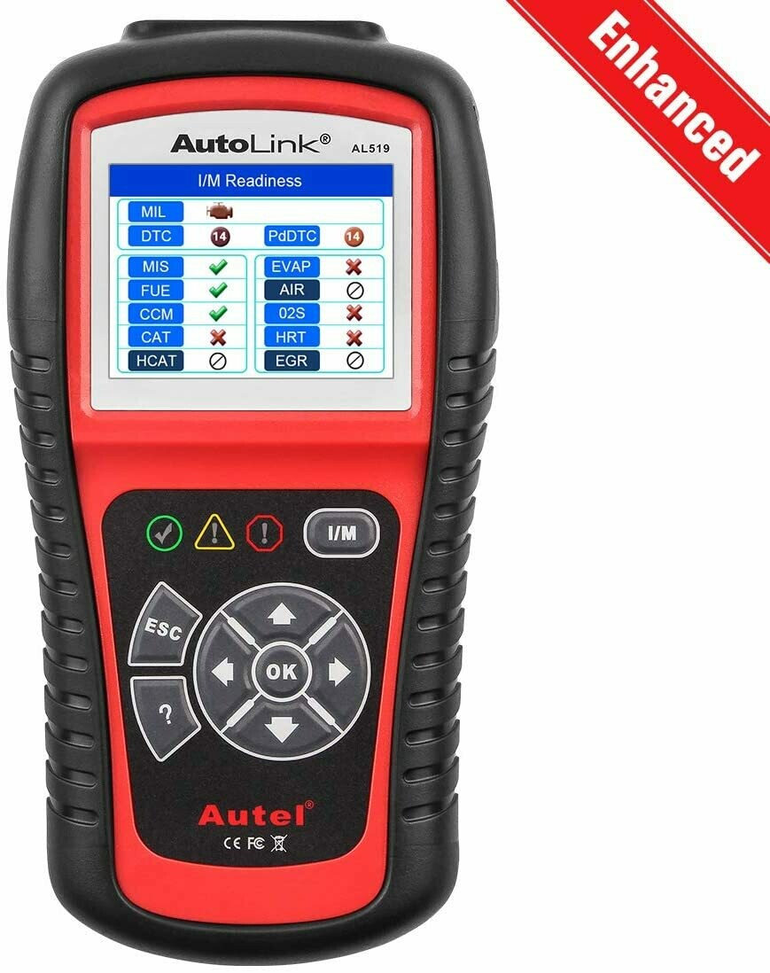 Autel AutoLink AL519 OBD2 Escáner Modo mejorado 6 Herramienta de diagnóstico del coche Comprobar el lector de código del motor PUEDE explorar la herramienta