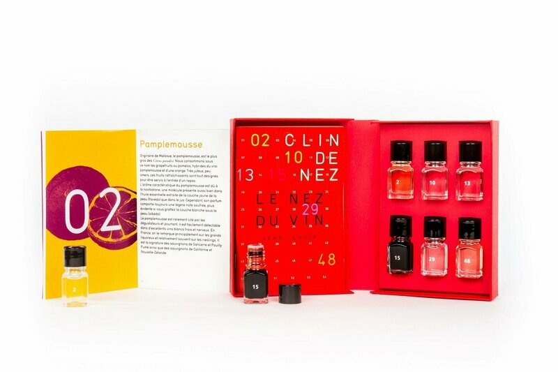 Coffret Le Nez du Vin - Lenoir - 6 arômes - Clin de Nez