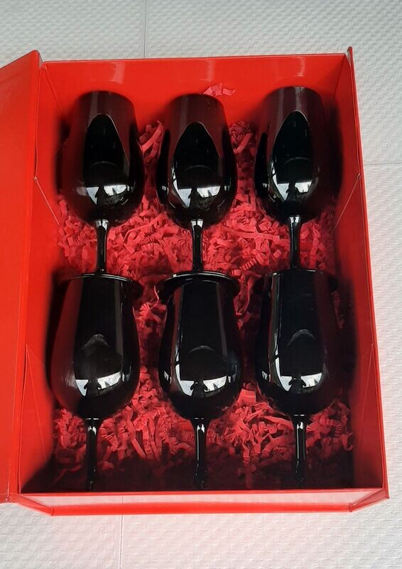 Coffret cadeau -  Verre à dégustation - 6 X INAO - NOIR 22 cl