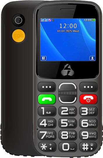 POWERTECH κινητό τηλέφωνο Sentry Eco II, 2.31", dual SIM, με κάμερα, μαύρο