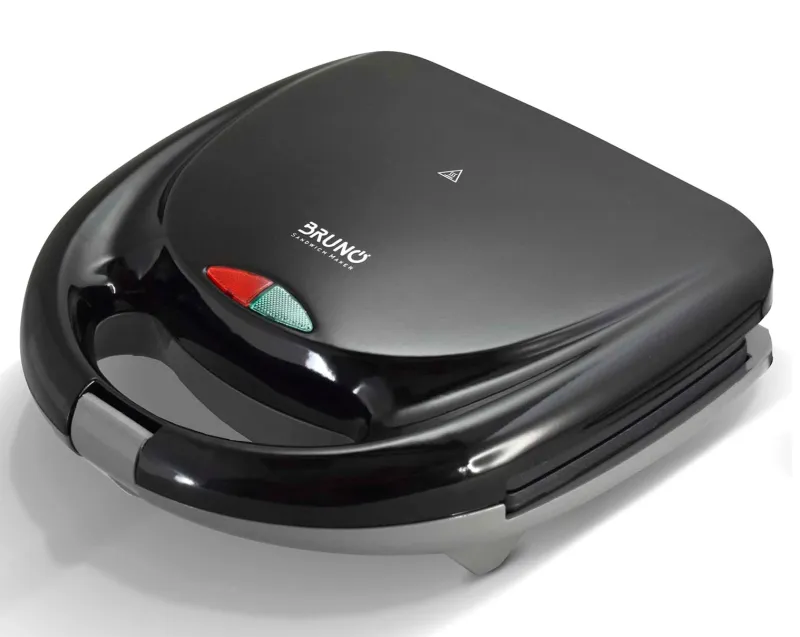 BRUNO τοστιέρα BRN-0167, 2 θέσεων, 800W, αντικολλητικές πλάκες, μαύρη