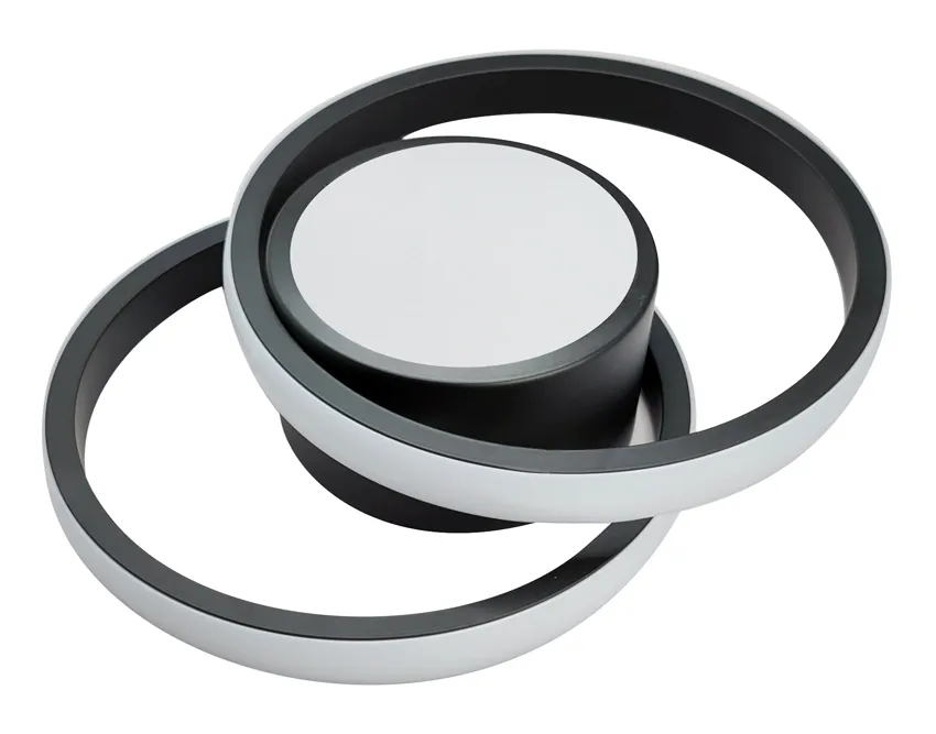POWERTECH LED φωτιστικό οροφής HLL-0085, 32W, 4000K, 27x21cm, μαύρο