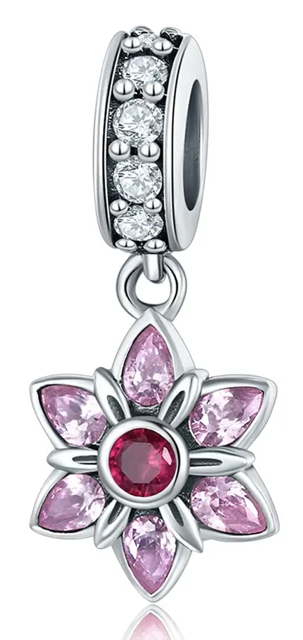BAMOER σύμβολο Charm SCC840 για βραχιόλι/κολιέ, με ζιρκόνια, ασήμι 925