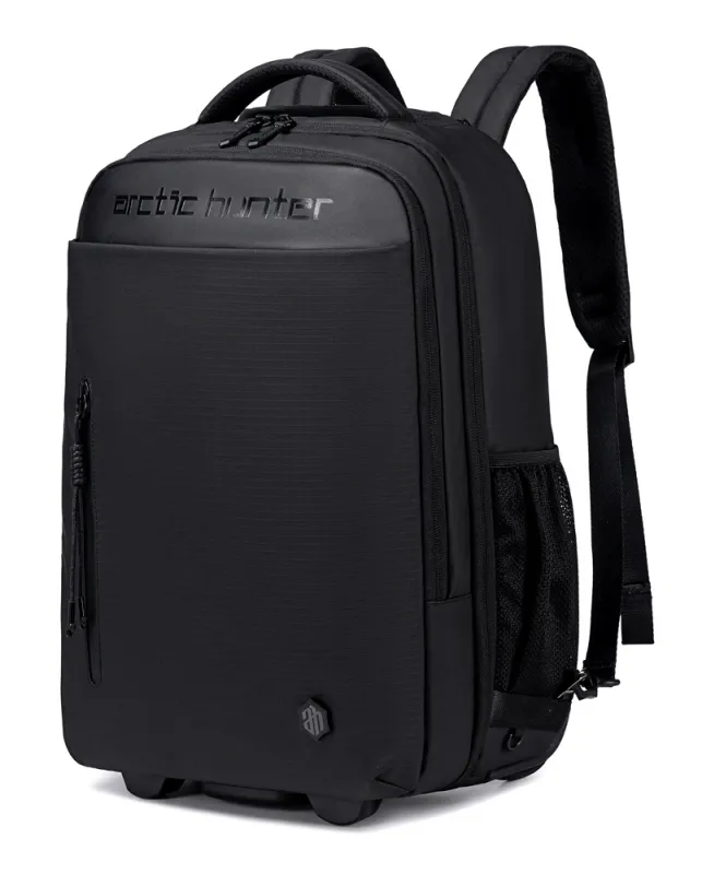 ARCTIC HUNTER τσάντα ταξιδιού LG1500165 με θήκη laptop 15.6", τροχήλατη, 27L, μαύρη