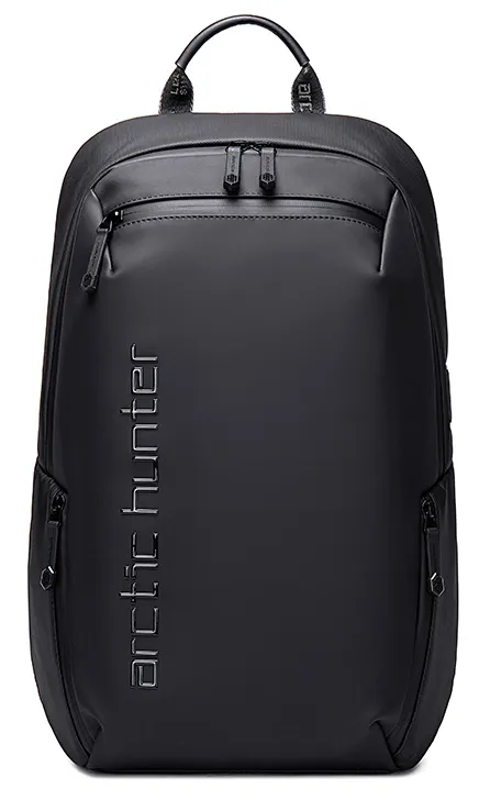 ARCTIC HUNTER τσάντα πλάτης B00423 με θήκη laptop 15.6, USB, 21L, μαύρη
