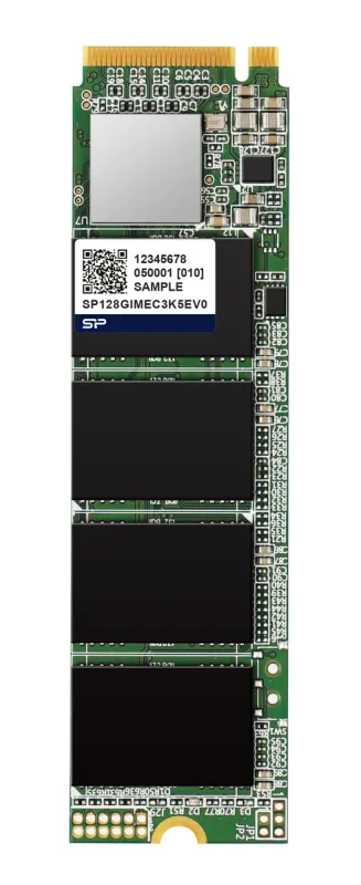 SILICON POWER industrial SSD NVMe PCIe Gen3x4 M.2 2280 MEC3K0E, 128GB, 2.600/2.000MBps, 3D TLC, -20~75 °C