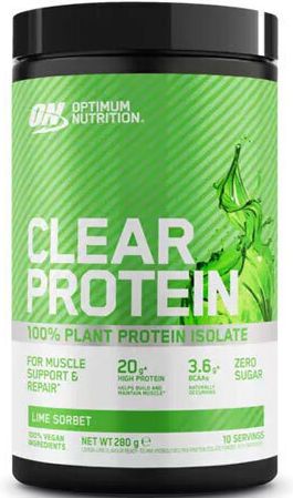 Optimum Nutrition Clear Protein Πρωτεΐνη Αρακά Χωρίς Λακτόζη με Γεύση Lime Sorbet 280gr