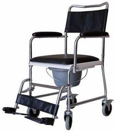 Wheel Commode Chair Αναπηρικό Αμαξίδιο Μπάνιου Απλού Τύπου 54cm YK4010