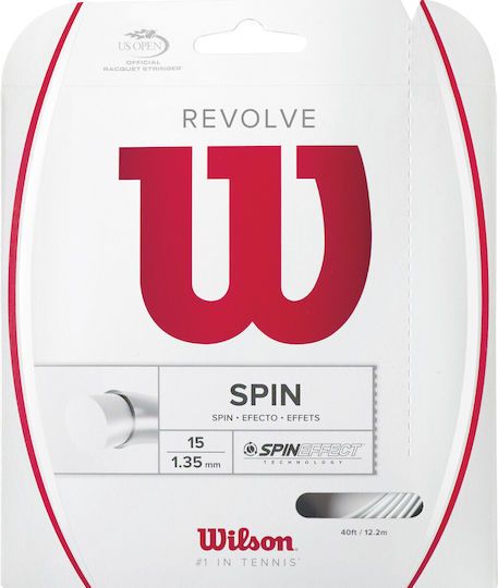 Wilson Revolve Χορδή Τένις Λευκή 12.2m, Φ1.35mm