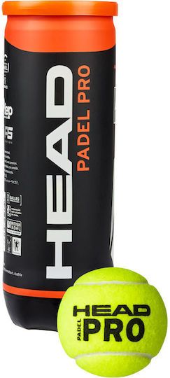 Head Μπαλάκια Padel 3τμχ