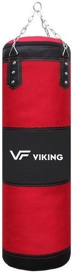 Viking Boxing Sack B100 Συνθετικός Σάκος Μποξ Άδειος με Ύψος 100cm Κόκκινος