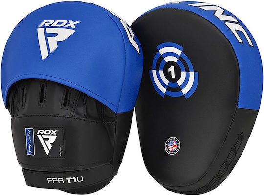 RDX T1 Curved Boxing Στόχοι Χειρός Πολεμικών Τεχνών 2τμχ Μπλε