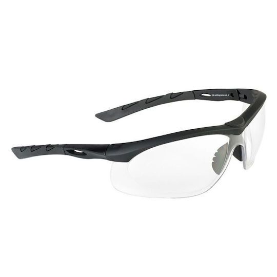 Swiss Eye Γυαλιά Σκοποβολής Lancer με Αντιθαμβωτική, Ηλιακή και Αντιχαρακτική Προστασία Διάφανα