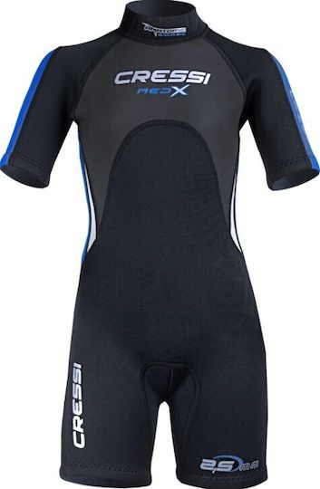 CressiSub Med X Shorty Junior Παιδικό Μόνοσορτς Κατάδυσης με Φερμουάρ Μαύρο 2.5mm