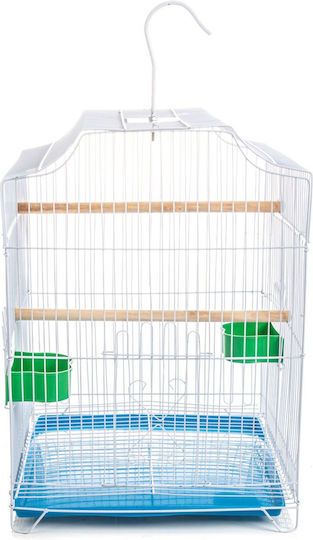 Κλουβί Πτηνών Γάντζος Kourk 32x30x45εκ. Λευκό