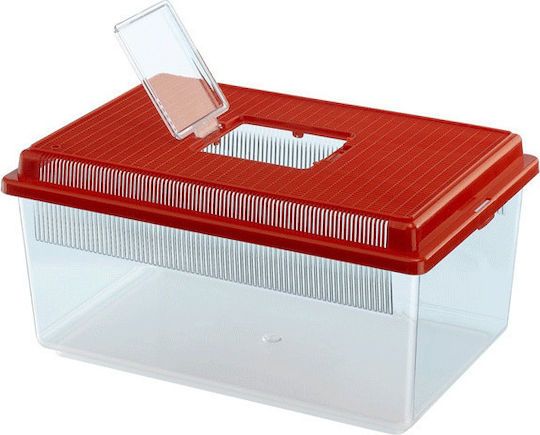 Ferplast Geo Flat Ενυδρείο Ψαριών Χωρητικότητας 4lt 35.5x23.5x16.5εκ. Κόκκινο