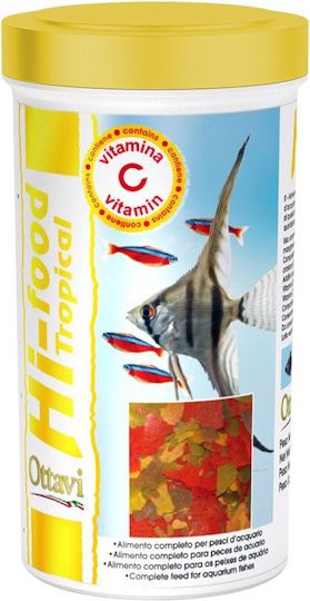 Ottavi Hi-Food Τροφή για Τροπικά Ψάρια σε Νιφάδες 100ml 20γρ.