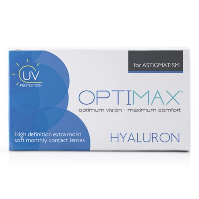 Optimax Hyaluron For Astigmatism 3 Μηνιαίοι Αστιγματικοί Φακοί Επαφής Υδρογέλης με UV Προστασία
