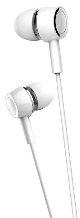 USAMS earphones με μικρόφωνο EP-12, 3.5mm σύνδεση, Φ10mm, 1.2m, λευκά