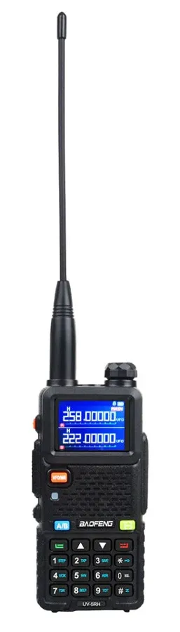 BAOFENG ασύρματος πομποδέκτης UV-5RH, VHF/UHF, 10W, μαύρος