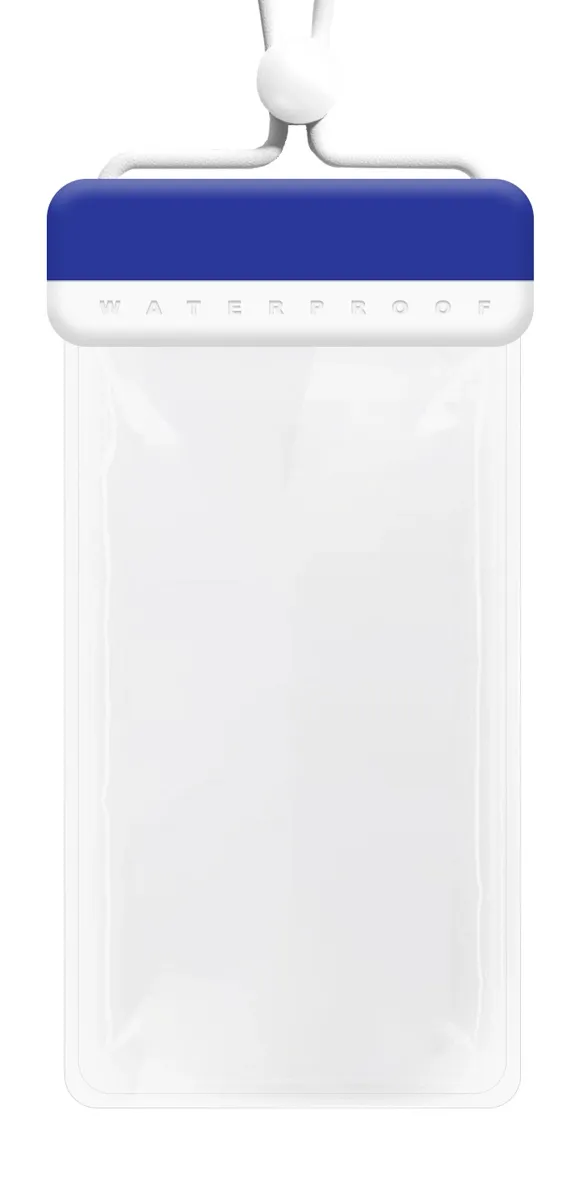 POWERTECH αδιάβροχη θήκη smartphone MOB-2013, IPX8, μπλε-λευκή