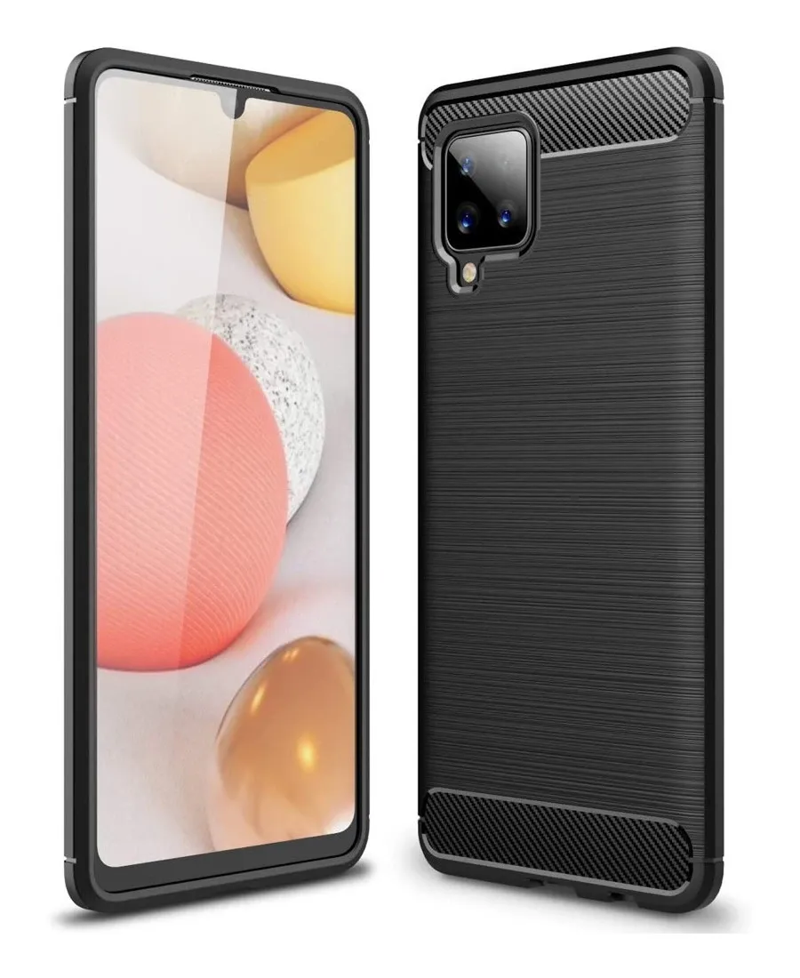 POWERTECH θήκη Carbon Flex MOB-1591 για Samsung Galaxy A42 5G, μαύρη