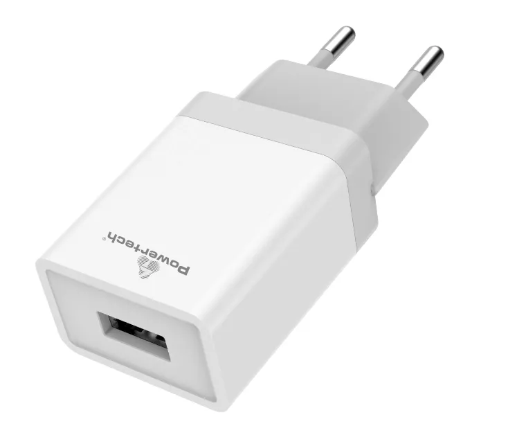POWERTECH φορτιστής τοίχου PT-759, USB, 1A, λευκός