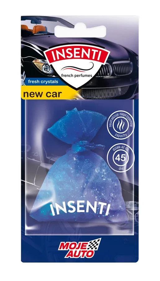 MOJE AUTO κρεμαστό αρωματικό αυτοκινήτου 15-502, new car, crystals, 20g