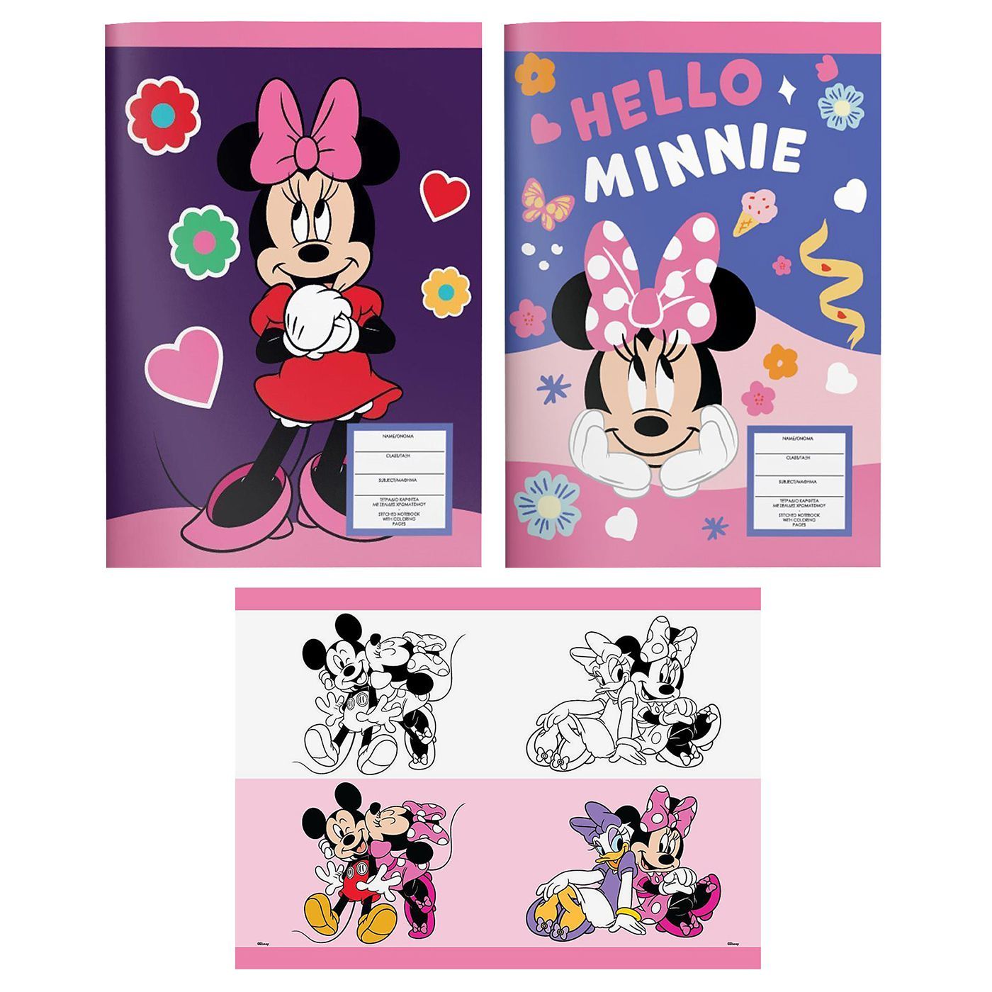 Τετράδιο Καρφίτσα 40φ Minnie 25χ17cm