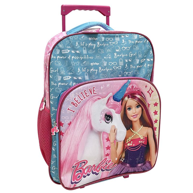 Τσάντα Τρόλευ Δημοτικού Barbie 43x31x18cm