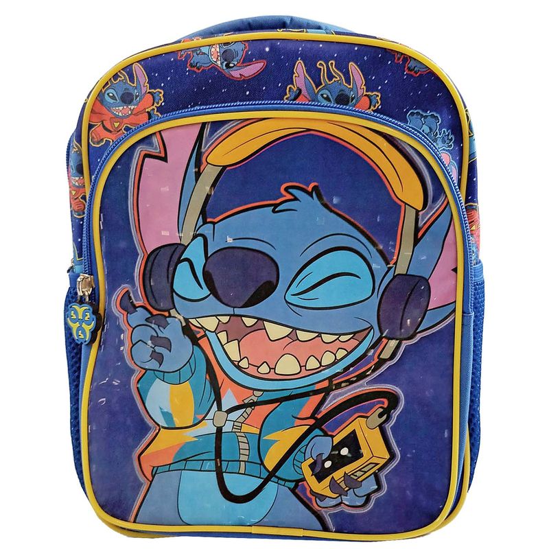 Τσάντα Πλάτης Νηπίου Stitch με Μπροστινή Τσέπη 29cm