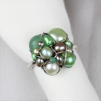 Grønne kulturperler, aventurin, peridot