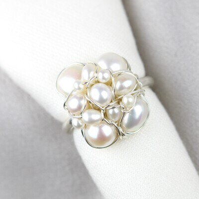 Hvide kulturperler og sterlingsølv