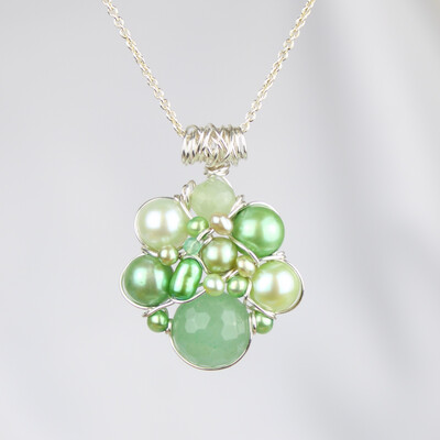 Grønne kulturperler, aventurin, mos-agat, serpentin