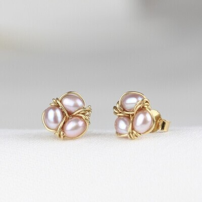 Ørestikkere i 8 karat massiv guld