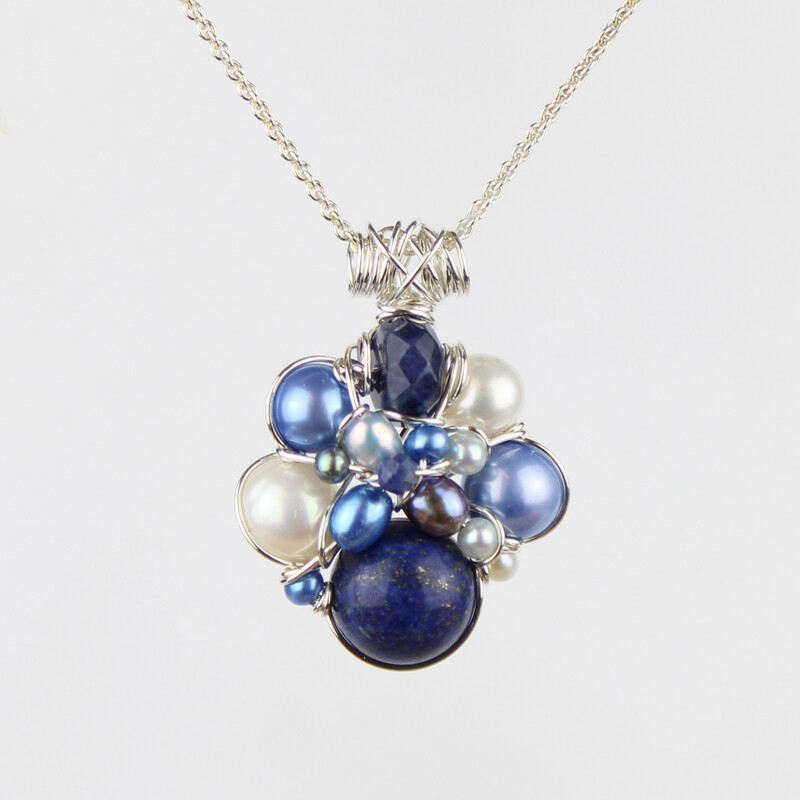 Kulturperler, lapis lazuli, sodalit, hæmatit