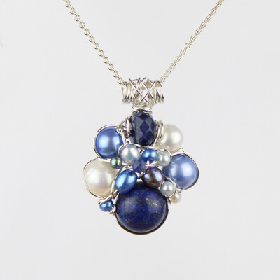 Kulturperler, lapis lazuli, sodalit, hæmatit