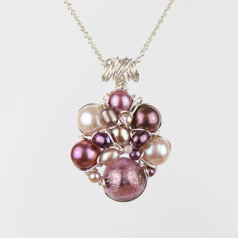 Kulturperler, muranoglas og sterlingsølv.