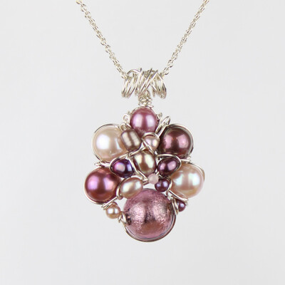 Kulturperler, muranoglas og sterlingsølv.