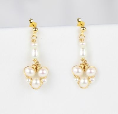 Ørehængere i 8 karat guld