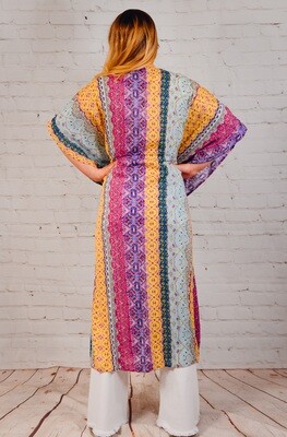 LOVE STICH METALLIC KAFTAN O/S