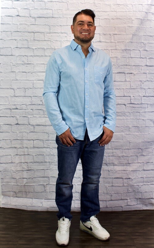 LINEN 1 PKT L/S SHIRT
