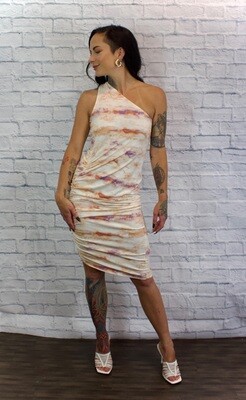 Tart one shoulder tye dye