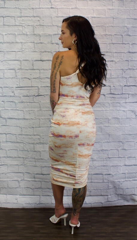 Tart one shoulder tye dye