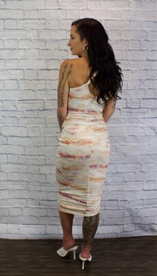 Tart one shoulder tye dye