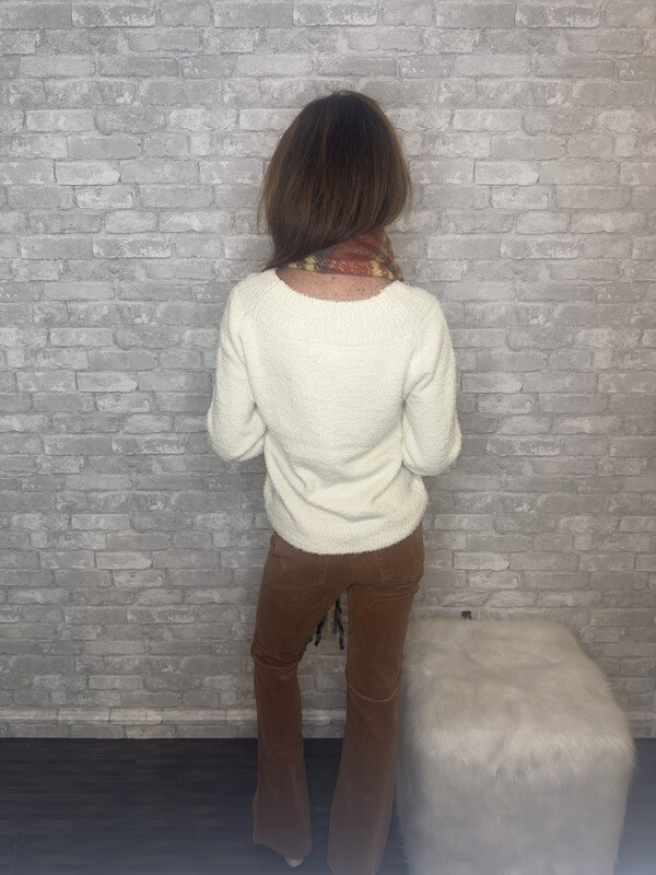 ELAN OFF SHOULDER COZY SWEATER