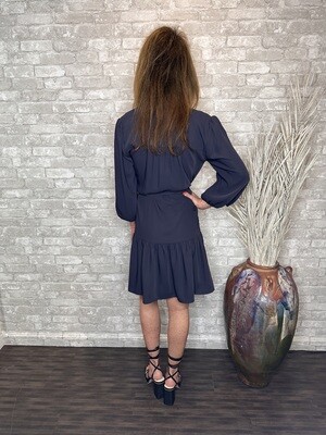 VM NAVY SHIRT DRESS W/BELT
