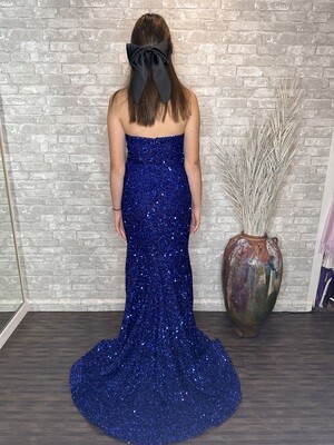 JOVANI ROYAL BLUE SEQUIN DRESS 2