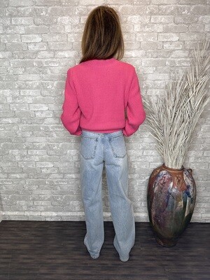 JBD WAISTED SKATER LIGHT DENIM JEANS