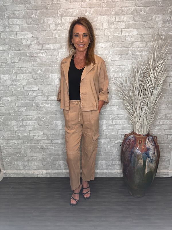 KUT SIENNA ELASTIC W/B PANT TAN